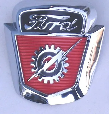 1953 1954 1955 1956 53 54 55 56  Ford Truck F100 F250 Hood Emblem Crest New * • $84.30