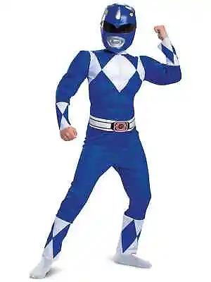Blue Ranger Muscle Power Rangers Mighty Morphin Superhero Child Boys Costume M • $76.95