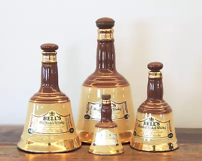 Wade - Vintage Ceramic Bells Old Scotch Whisky Decanters (4) • £24.99