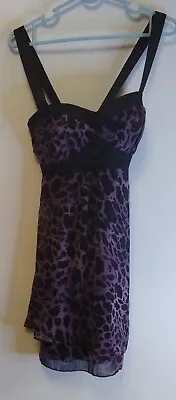 Jane Norman Size 10 Animal Print Mini Dress • £4.50