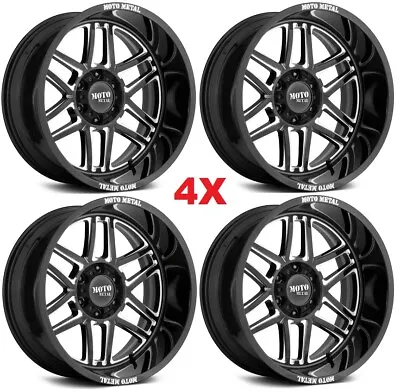 Fits F-150 F150 Fuel Wheels Rims Black Milled Moto • $1495