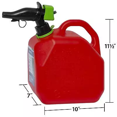 2 Gallon Smartcontrol Gas Can For Automotive Equipment FR1G202 Red • $19.48