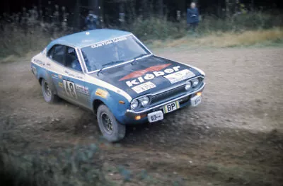 Andy Dawson & Kevin Gormley Datsun Violet WRC RAC Rally Racing 1975 Old Photo 6 • $10