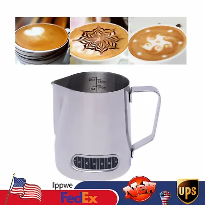 $10.99 • Buy Milk Frothing Pitcher Art Jug Mug Creamer Latte Coffee Craft Cup Stainless Steel
