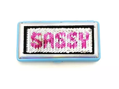 Sequin Patch Double Sided Wallet Or Cigarette Case For 100s • $11.95