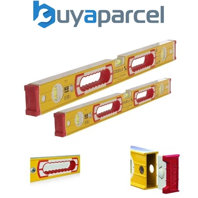 £124.95 • Buy Stabila Double Plumb Vial Ribbed Spirit Level 60cm & 120cm Type 196-2 Twin Pack