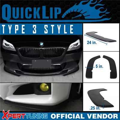 Fit Mazda 5 Type 3 Quick Lip Front Bumper Splitter 24 X5 Inch 2PCS • $34.99