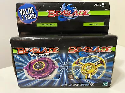 BEYBLADE  VForce MAKENDO OLD GENERATION And TRYPIO Sealed NOS • $129.99