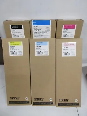 Genuine Epson Photo Ink Toner T6361 T6362 T6363 T6364 T6365 T6366 LOT EXPIRED!!! • $33.95