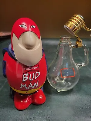 Budweiser Budman Beer Stein And Bud Light Decanter • $35