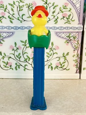 PEZ Vintage Easter Chick In Egg With Hat Green Blue Red • $5