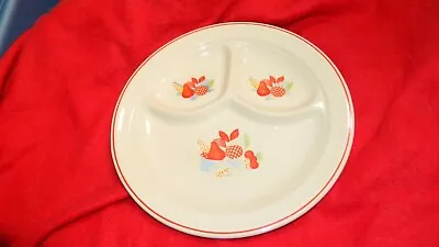 UNIVERSAL POTTERY CALICO DIVIDED PLATES 9&3/4 INCH X 6 PLEASE READ FREE USA SHIP • $99.99