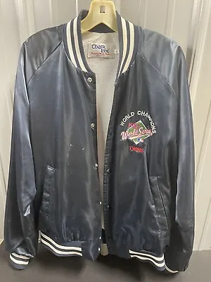 VTG Minnesota Twins 1987 World Series Satin Bomber Jacket Chalk Line Rare XL • $140