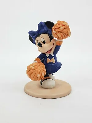 4  Disney Handpainted Porcelain Minnie Mouse Cheerleader Figurine • $23.95