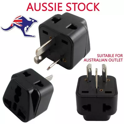 US UK EU Universal To AU Wall Australian Plug Power Adapter Travel Converter3pin • $6.99