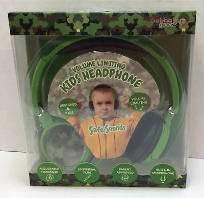 Gabba Goods Camouflage Volume Limiting Kids Headphones With Adjustable Band • $14.99