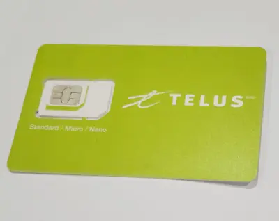 New Telus Canada Sim Card Triple 3in1 Nano Micro 3G 4G 5G LTE Prepaid Postpaid • $5.93
