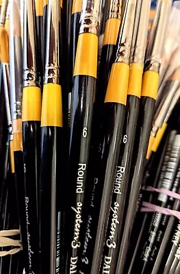 Daler Rowney System 3 Artists Brushes. Multiple Shapes And Sizes. • £2.95