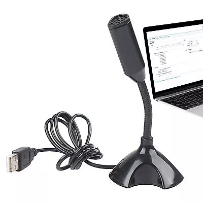 USB Microphone Desktop Stand Mic With Holder Omnidirectional For Laptop Computer • $10.94