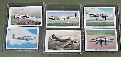 B-17 Flying Fortess  P-38 Lighning Wings Collector Cards • $9