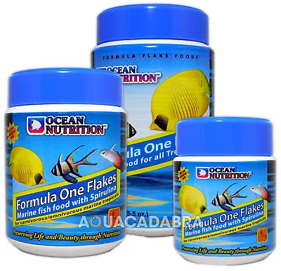 Ocean Nutrition Formula One Flakes Marine Fish Food Protein Aquarium Tank • £8.49