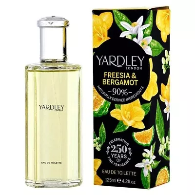 Yardley London Freesia & Bergamot Eau De Toilette 125ml EDT Spray - Brand New • £13.43