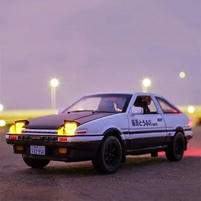 1:28 Initial D AE86 Toyota TRUENO Model Car Diecast Toy Vehicle Gift Collection • $39.18