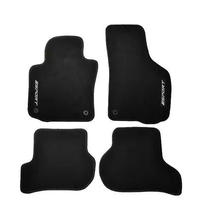 For 06-09 Volkswagen Golf Rabbit GTI Black Floor Mats Carpet Nylon Non-slip 4pcs • $57.99