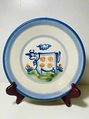 M. A. Hadley Pottery Plate Cow 9  Dinner Plate • $19.90