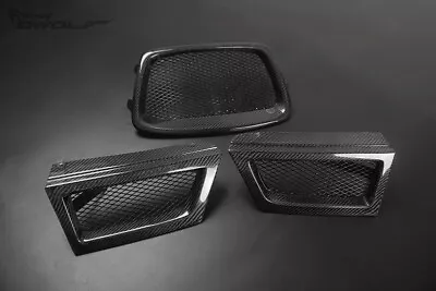 Real Carbon Fiber Front Mesh Grill Grille For Subaru Impreza WRX STi 9th 2006 07 • $149.99