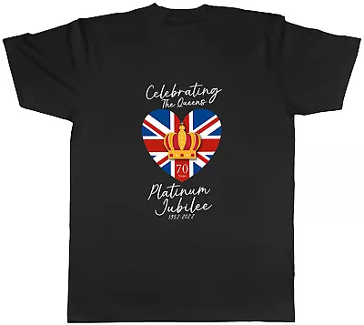 Celebrating The Queens Platinium Jubilee Mens Unisex T-Shirt Tee Gift • £8.99