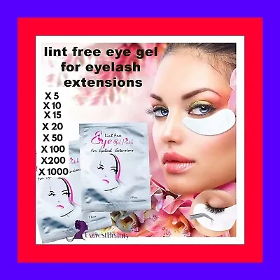 £1.79 • Buy 💙Eyelash Lash Extensions Under Eye Gel Pads Lint Free Patches Make Up Tools💙