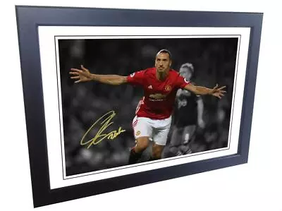 12x8 Signed Zlatan Ibrahimovic Manchester United Photo Photograph Picture Frame • £25