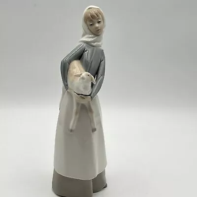 Vintage Lladro #584  Shepardess With Rebellious Lamb  EUC • $56.25