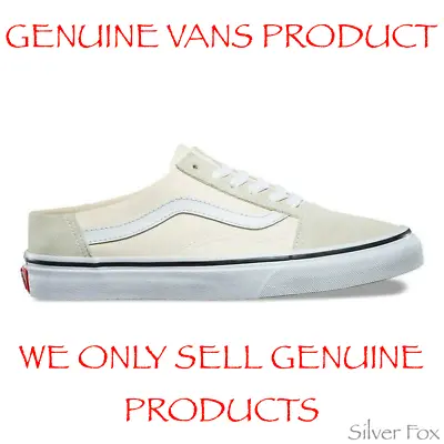 Vans Old Skool Mule Classic White True White Skate Shoes Sneakers Runners New  • $49.95