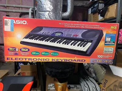 Casio CTK471 61 Key Portable Electronic Keyboard Battery Or Power Operatred • $90