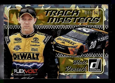 2017 Panini Donruss Racing Cracked Ice Track Masters TM5 Matt Kenseth /999 • $1