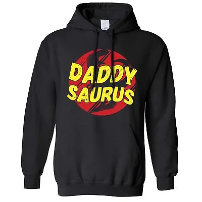 £22.99 • Buy Daddy Saurus Hoodie Father's Day Gift Idea Dad Dinosaur Joke Pun Hooded Jumper