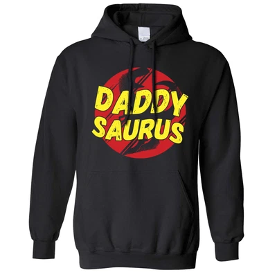 £22.99 • Buy Daddy Saurus Hoodie Father's Day Gift Idea Dad Dinosaur Joke Pun Hooded Jumper