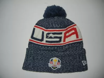 New Era 2020 RYDER CUP Blue TEAM USA WINTER GOLF BEANIE Cold Course Hat Gym Cap • $29.99