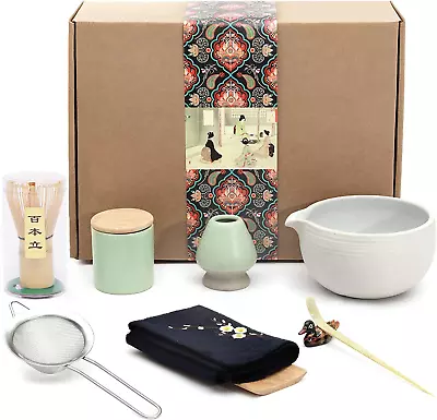 Japanese Matcha Tea Set Matcha Bowl With Pouring Spout Matcha Whisk Tea Scoop • $46.99