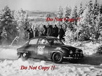£4 • Buy Hakan Lindberg & Bo Reinicke Saab 96 V4 Swedish Rally 1968 Photograph 2