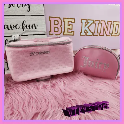 NWT {Juicy Couture} Train Case & Cosmetic Purse: Glam Essentials For Jet-Set Sty • $25.35