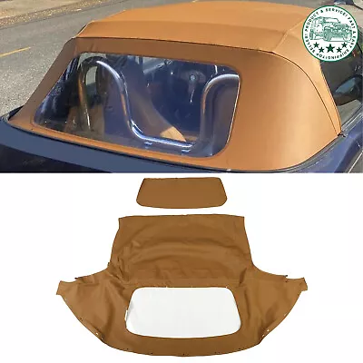 Fit Mazda Miata 1990-2005 Convertible Soft Top With Plastic Window Tan Cabrio • $75.95