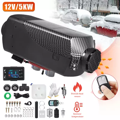 $128.09 • Buy 5KW 12V Diesel Air Heater Tank Remote Control Thermostat Caravan Motorhome RV AU