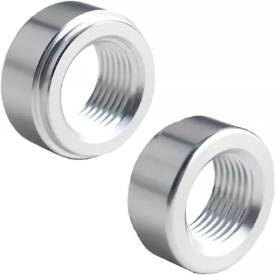 Pair 3/8  NPT Pipe Thread Aluminum Weld On Fitting Bung (Silver) • $15.57