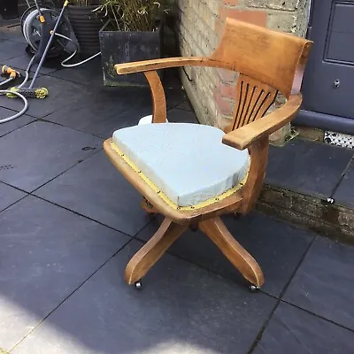 £95 • Buy Antique Captains Swivel Chair