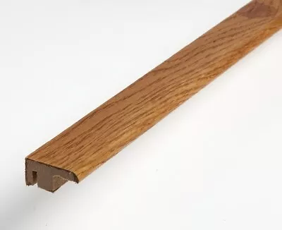 Real Solid Oak End Profile/Cap For Wood Floor Threshold Door Bar Trim Golden Oak • £1.99