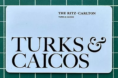 THE RITZ-CARLTON Turks & Caicos Hotel Room KEY CARD Marriott Collector Item • $31.99
