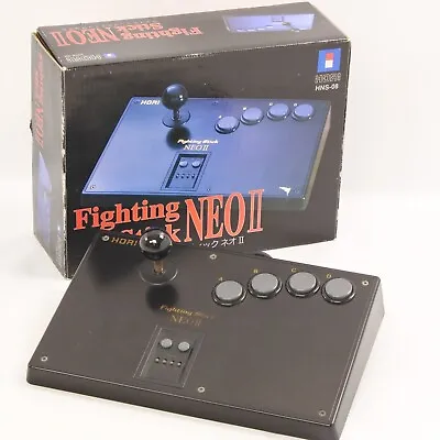 NEO GEO FIGHTING STICK NEO II 2 Controller Boxed Tested HORI 0766 • £208.82
